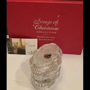 🔮🎶Waterford Crystal Songs Of Christmas 1999 - Joy To The World - Music Box